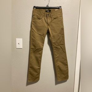 Boys Vans Pants, Dark Khaki, 24x26, V56 Standard